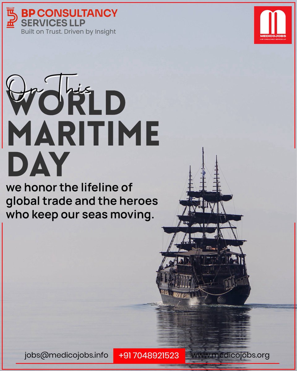 vinay_vt's tweet photo. ⚓🌊 Happy World Maritime Day!
To every seafarer and maritime professional—thank you for keeping the world connected, one voyage at a time. 🌍

#WorldMaritimeDay #Maritime #Seafarers #GlobalTrade #Shipping #Ocean #MaritimeIndustry #BPConsultancyServices #MedicoJobs #BuiltOnTrust https://t.co/AkDt2AVRiE
