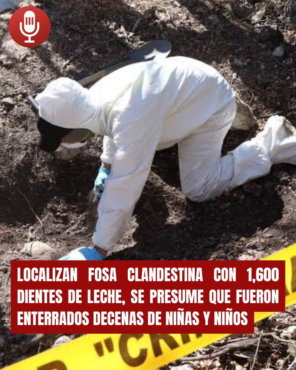 GARCIPAVON's tweet photo. Localizan en una fosa clandestina más, 1,600 ''dientitos de leche'' , en un rancho de Zacapú, Michoacán. 
M@lditos hijos del d3monio, no tienen límites, y de paso m@ldito régimen de 💩💩💩 que nos gobierna y niega que todo esto está pasando, que no hace nada por detener estas masacres, obvio, porque están coludidos con estos crimin@les. Sí, este mensaje está dirigido a ti, Claudita @Claudiashein que te da miedo meter orden 😡