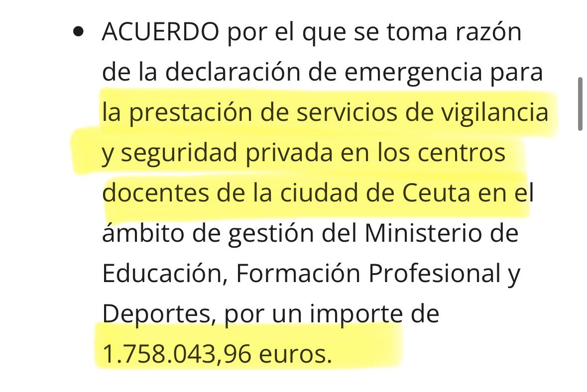 PabloCamPiq's tweet photo. 💢 La sensación subjetiva de inseguridad hace que el Gobierno envíe seguridad privada a los colegios de Ceuta. 

Cerca de 2.000.000€ para esto. Ceutíes, quieren que os acostumbréis a vivir en el caos o que os vayáis. 

Lean aquí, hoy en @TheObjective_es 👇🏻👇🏻

https://t.co/8OotcP2PBV