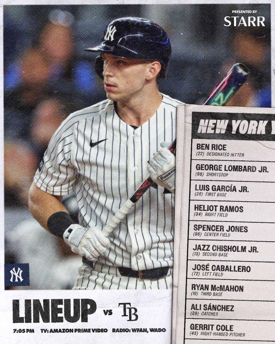 Yankees's tweet photo. Midweek Matchup. 

#RepBX https://t.co/bbI5LDmkPM