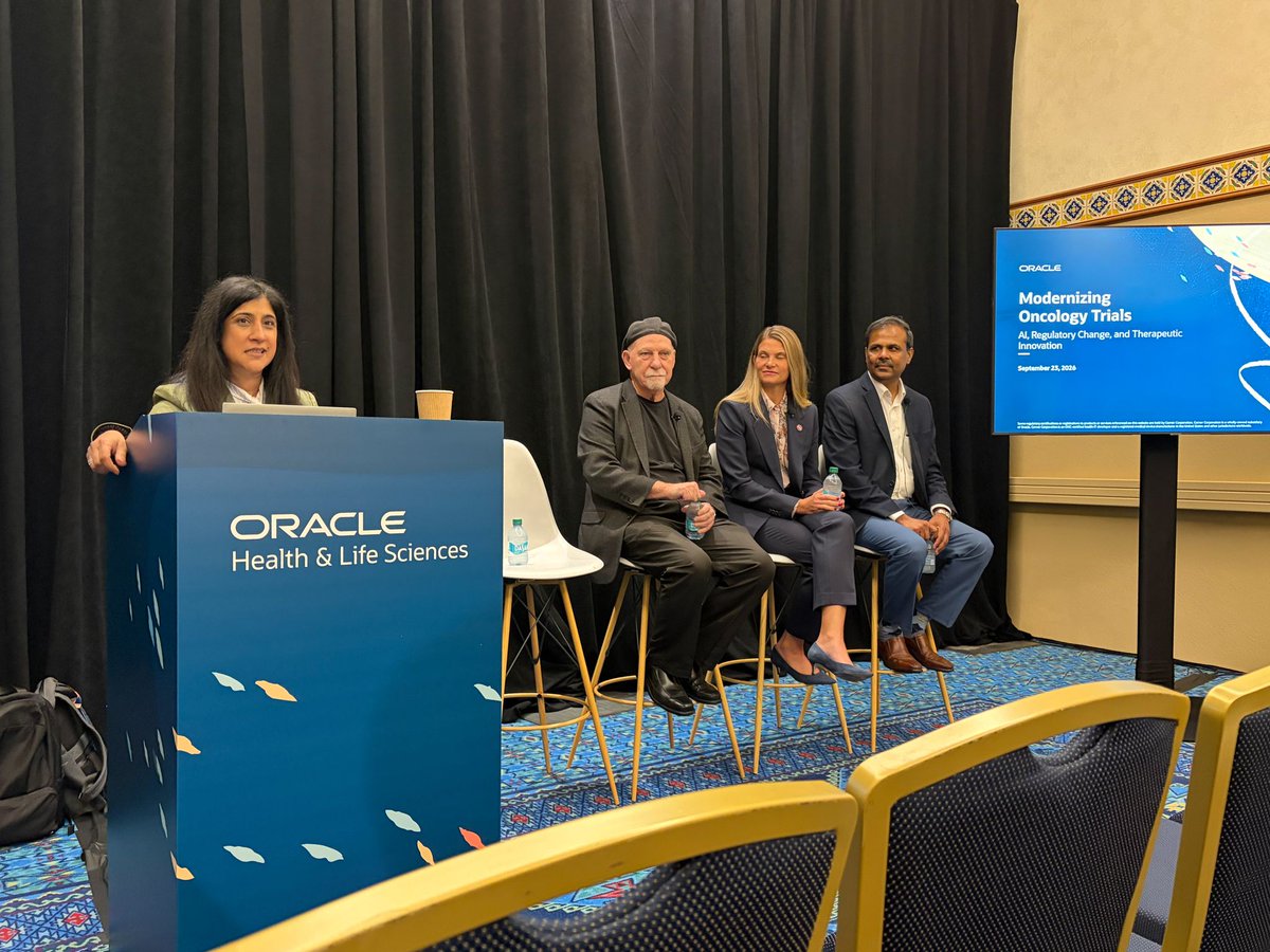 CizzleBio's tweet photo. Proud to see Cizzle Bio’s Dr. Steven T. Rosen among leading oncology experts at the @OracleHealth and Life Sciences Summit, discussing AI, regulatory change, and therapeutic innovation in oncology trials.
#CizzleBio #Oncology #CancerResearch #OracleHealth https://t.co/Eb5uuU32vU