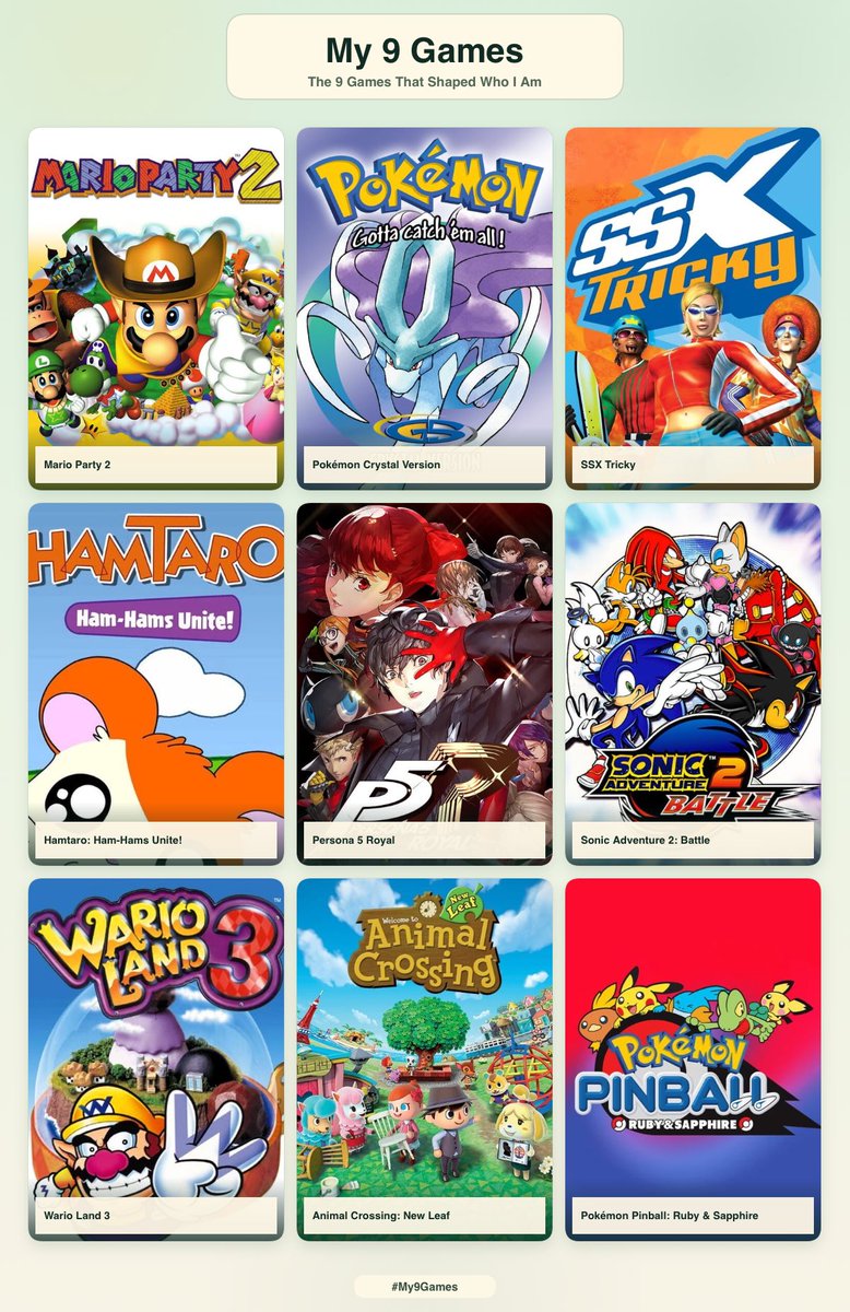bijoubentley's tweet photo. 9 games that shaped me or w/e https://t.co/ChZaZuARcD