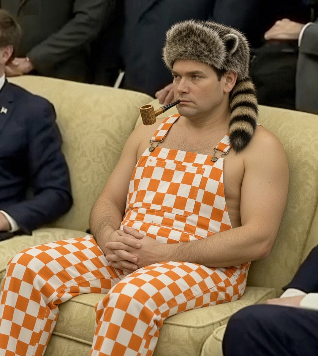 BigOrangeWizard's tweet photo. When Trump tells Marco he’s the College Gameday celebrity guest picker https://t.co/qz34gUX3Fv