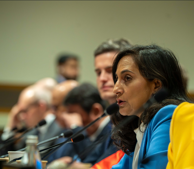 CanadaFP's tweet photo. At #UNGA, Minister Anand co-chaired a foreign ministers’ meeting on maritime security, calling for coordinated action to uphold international law and protect our oceans. https://t.co/H43hjLDXnf