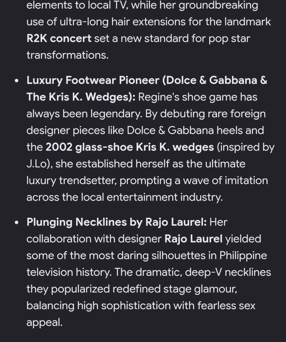 datskingkyli's tweet photo. Some of Regine Velasquez Iconic Fashion trends. 💅✨️

@reginevalcasid @cacaimitra https://t.co/FfwIy7u0MQ