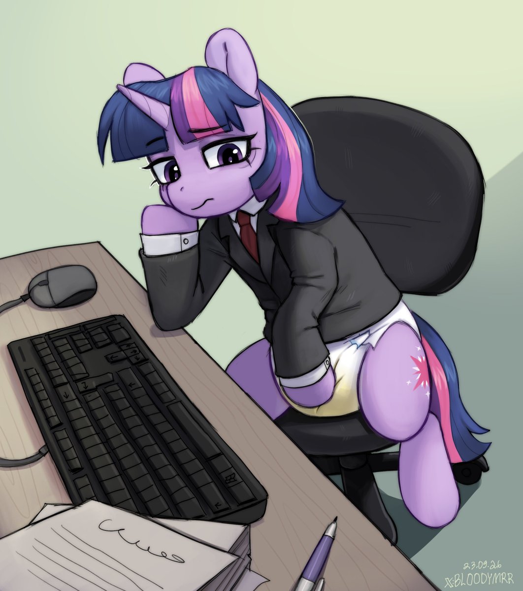 bloodymrr4's tweet photo. Twilight's workdays at the office ;3

commission! https://t.co/q0e7lyKGif