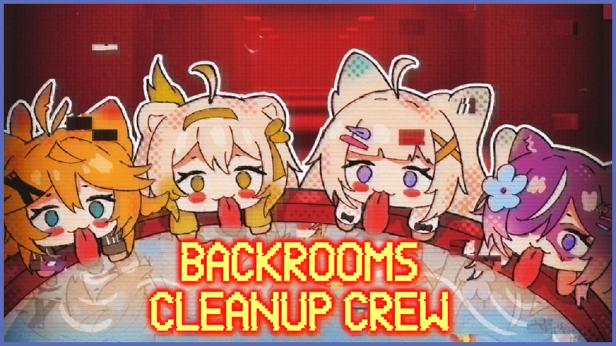 dokibird's tweet photo. 【BACKROOMS CLEANUP CREW】

Here's the waiting room ! I don't know if we are getting out of the backrooms but at least it's going to be very clean. Well, Laimu is gonna make sure it's very clean. 

https://t.co/Te76Vyt3Ir
3pm PST  /  11pm GMT  / 7am JST

#Dokibird #Birdseaters https://t.co/D1Jn7nP9O7