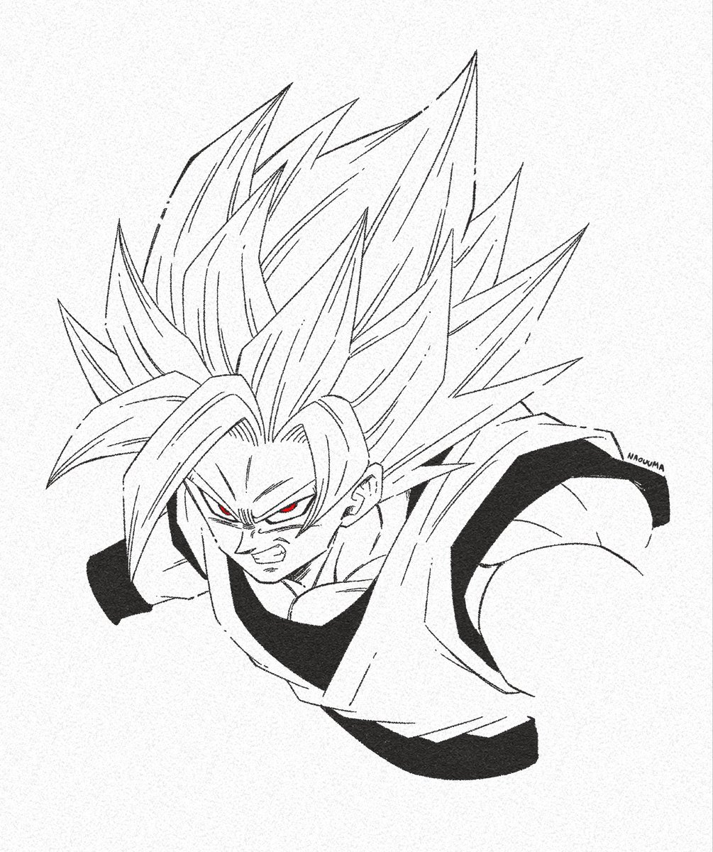 Naouuma_art's tweet photo. Beast Goku https://t.co/9MYBqGFZ1I