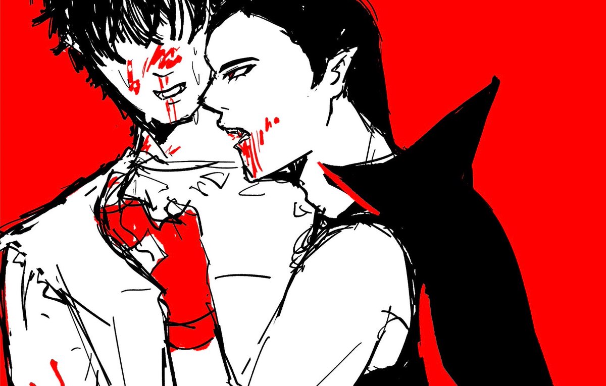 nikonri's tweet photo. will U be my scary motorcyclist vampire boyfriend xD #verchan https://t.co/WyAzSepGNb