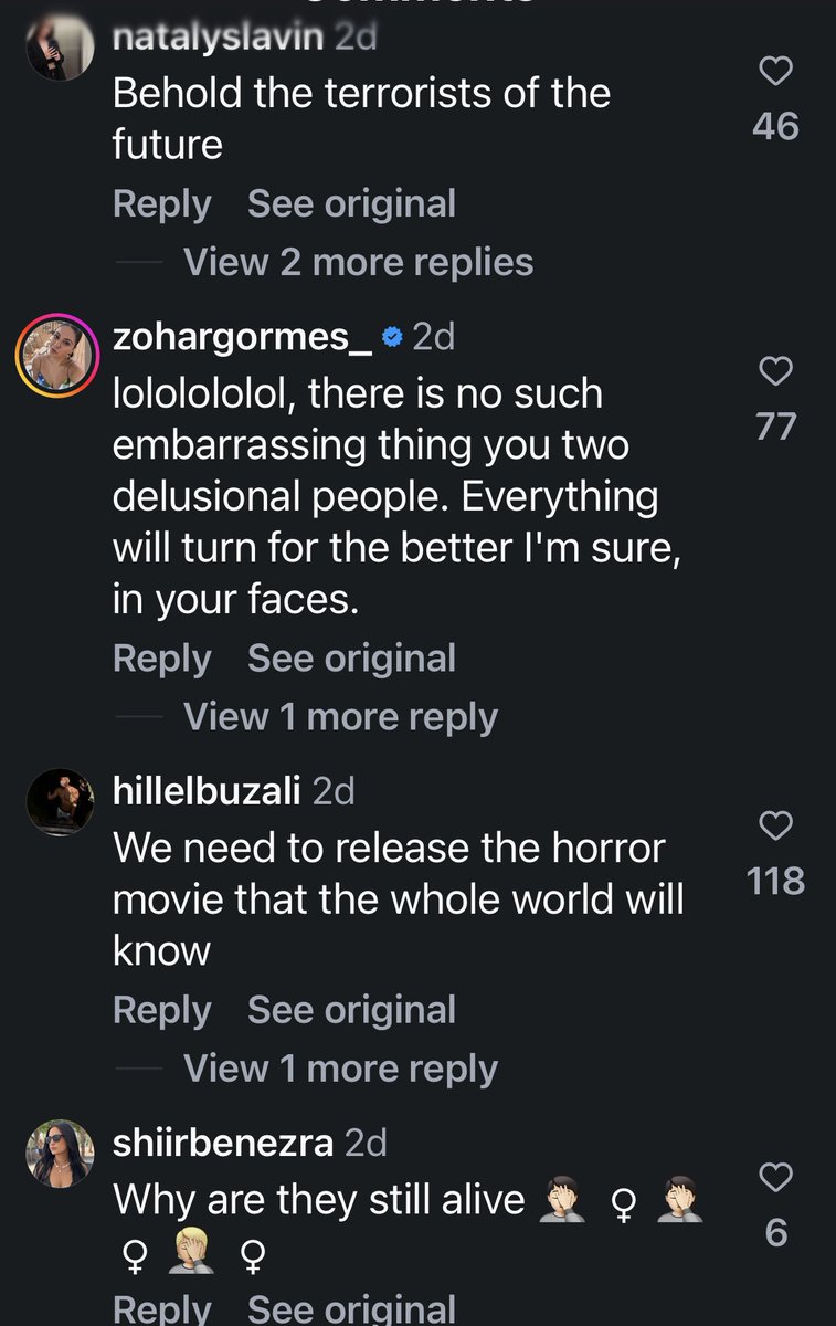 elinachos's tweet photo. An Israeli media outlet posted this video to an Israeli audience and these are the comments https://t.co/ibytlWM6q2