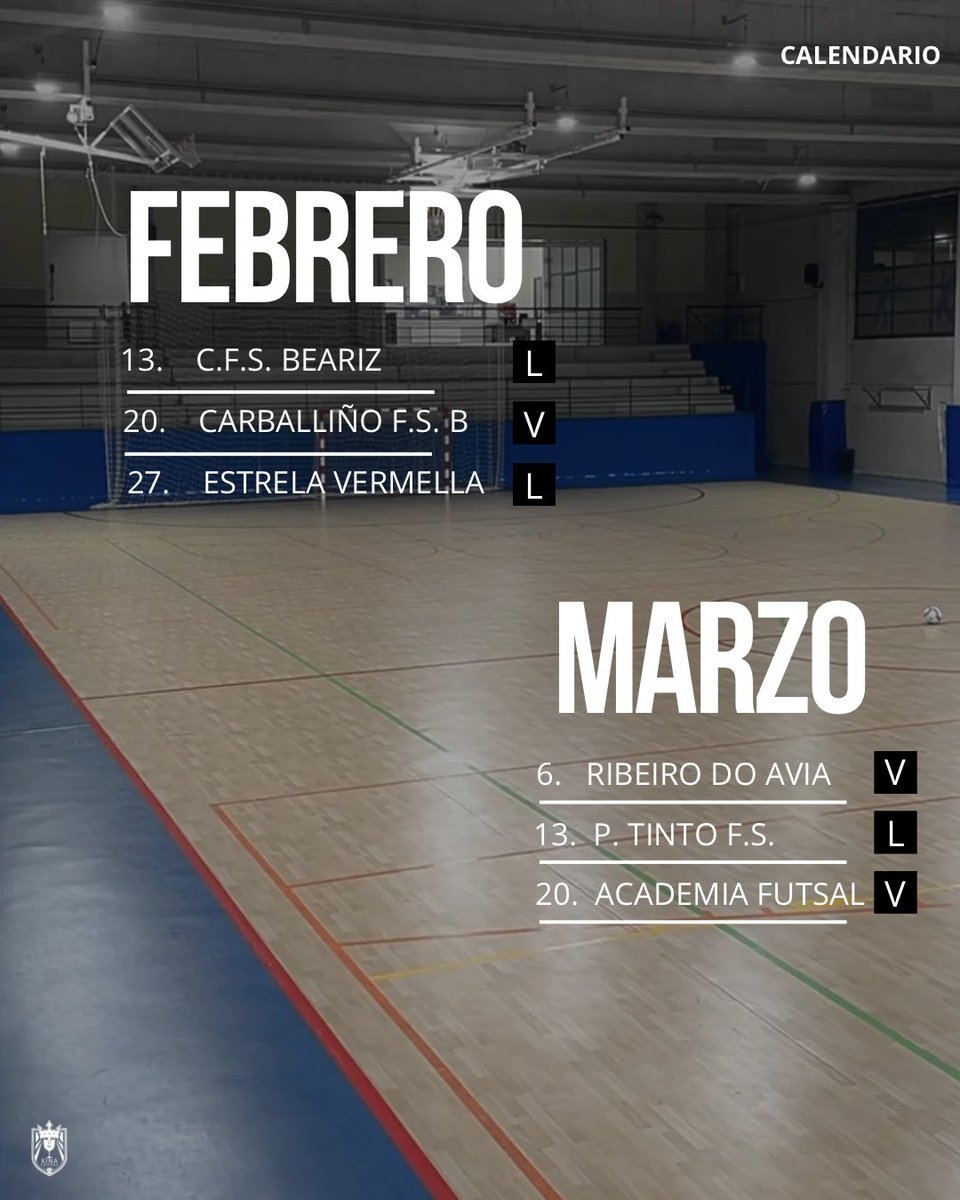 Kinafutsal's tweet photo. 🗓️ 𝗖𝗮𝗹𝗲𝗻𝗱𝗮𝗿𝗶𝗼 𝗱𝗲 𝗹𝗮 𝘁𝗲𝗺𝗽𝗼𝗿𝗮𝗱𝗮 𝟮𝟬𝟮𝟲/𝟮𝟳. https://t.co/bHeZTBZuUJ