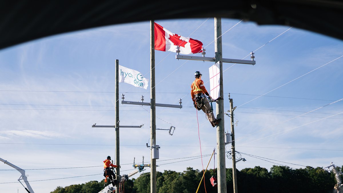 HydroOne's tweet photo. Yesterday in Walkerton, we joined the community to celebrate the opening of the International Plowing Match and Rural Expo. To power this five-day event, our crews installed 228 poles, 48 transformers and built nearly 14 kilometres of power lines.

For more than 20 years, our teams have proudly built and operated the temporary electrical grid supporting 500 vendors and an expected 100,000 visitors. 

 Wonderful to share the grounds with community leaders, elected officials and volunteers. Thank you to Premier Doug Ford @fordnation, Minister @samoosterhoff, Minister @LisaThompsonPC, Minister Stephen Lecce @Sflecce and Associate Minister Matthew Rae @Rae_Matt.

Agriculture is a cornerstone of Ontario's economy and many of the communities we serve. We are dedicated to working alongside farming and rural communities to support local priorities.