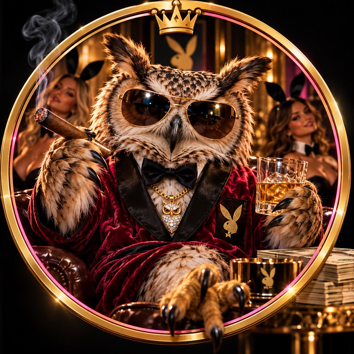 hootHEFNER's tweet photo. Introducing $HOOT Hefner
The boss of DeFi

Paired with $Bonk 
Coming soon to https://t.co/aTFBfDy3dR..

Favorite the page and turn notifications on. Launch will come without notice. Comment your @Solana wallet address. 50 random wallets will be airdropped $HOOT prior to launch https://t.co/IUlVMA4bDj