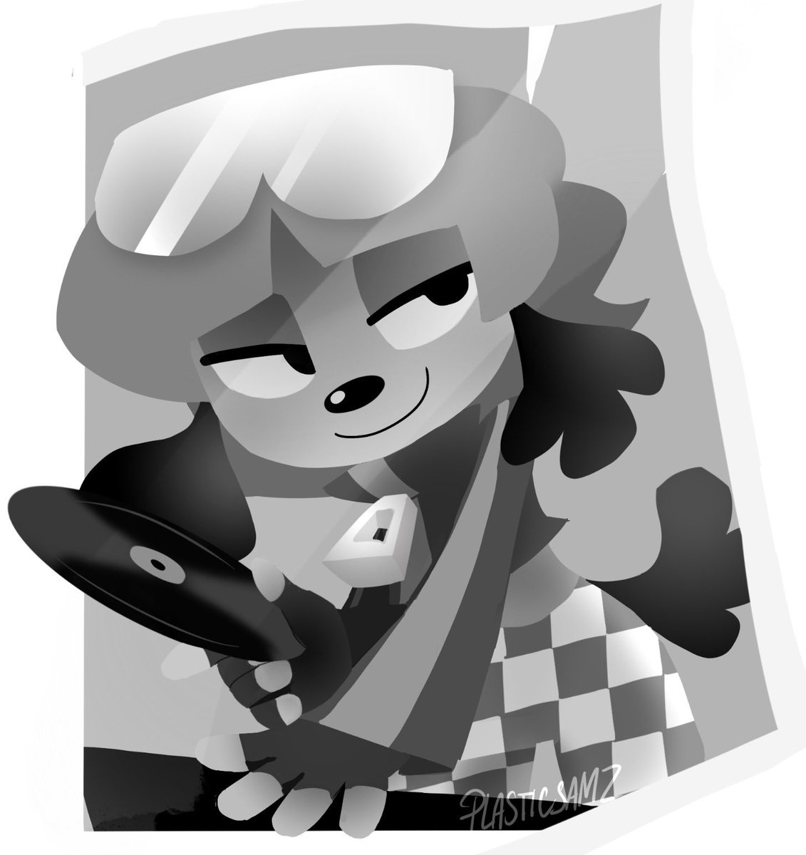 plasticsamz's tweet photo. Vinyl poster that was made for a comic https://t.co/2TLvRS5O60
