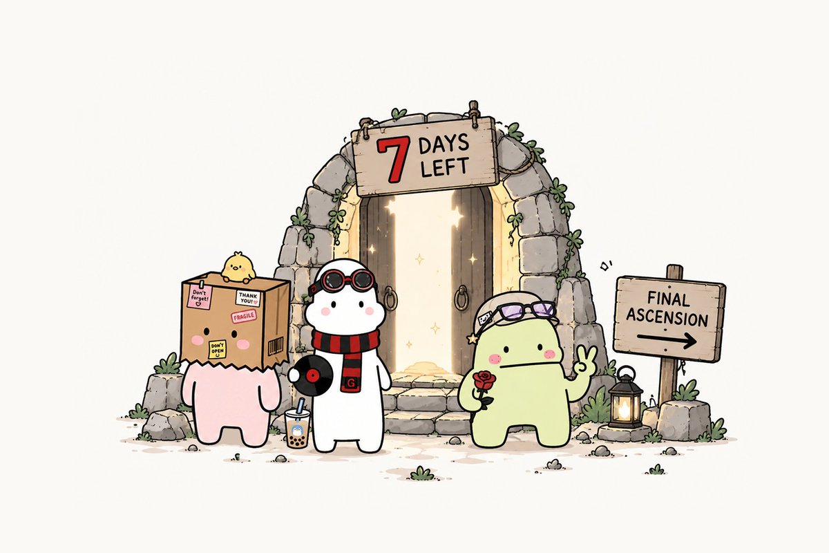 TheGloobs's tweet photo. LESS THAN 7 DAYS LEFT. ⏳

The Final Ascension is coming to an end.

3,330 Gloobs Staked
2,090 Gloobs Burned 🔥
330 Active Members
30 Evolutions Pending

After this round, Ascension closes permanently.

No more changes.
No more evolutions.
Your Gloob stays exactly as it is.

If there’s one last change you’ve been waiting to make this is the time. 🖤

Previous Ascension requests are still being processed no need to resubmit them.

Final Ascension ↓
https://t.co/ac5bW7WV6G