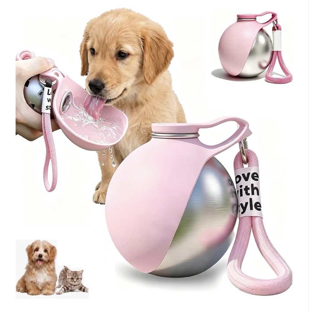 kikitopfinds's tweet photo. 2 Pcs Portable Dog Water Bottle, 10oz Stainless Steel Puppy Water Tumbler
CabyGift Travel Pet Water Dispenser with Silicone Foldable Bowl, Leak-Proof No-Spill for Walking Hiking for Small Dogs 🐶 #AmazonFinds 
Link to shop on Amazon below 👉 https://t.co/a0lOORpyQ3 https://t.co/vyNPDSVgTD