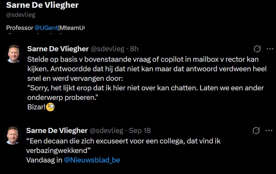 peetersfrank2's tweet photo. Wat ik verbazingwekkend vind is dat een professor van #UGent in de mailbox van de rector wil snuffelen. https://t.co/47eH9bnw2z