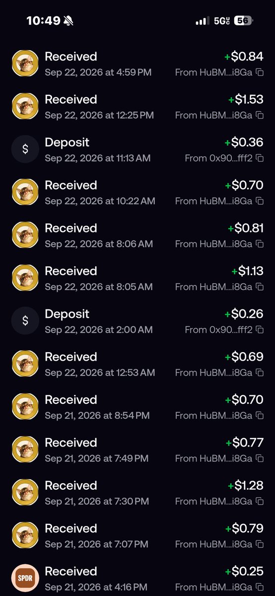 THEPOORGOAT's tweet photo. This is what your wallet history looks like when you hold solana:3UXV8g2fqQ1NN75KqP3tYMngencsH7j5i9g4i3pVccNb 

Hold POORGOAT earn CATE

#POORGOAT #CATE https://t.co/excOd5biEm