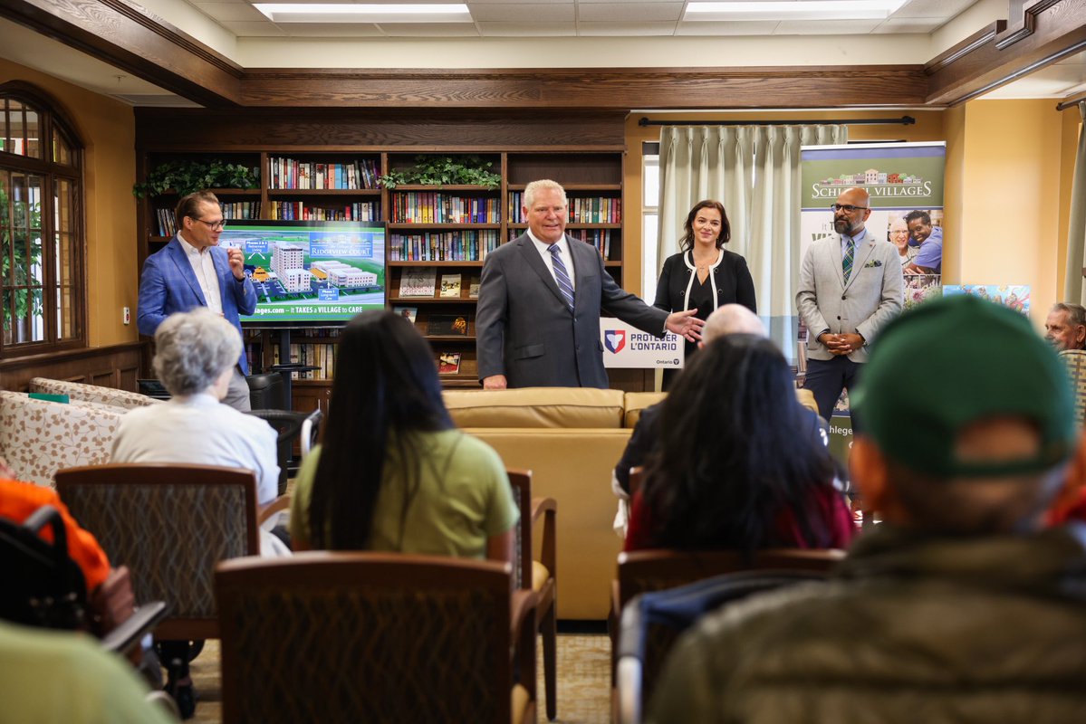 fordnation's tweet photo. I joined Minister @NatKusendova and Minister @zeeinmilton in Milton today to celebrate the grand opening of the new Village of Ridgeview Court long-term care home.

As part of our $6.4 billion investment in long-term care, this new home will add 192 safe, modern and affordable spaces for seniors in the community.

https://t.co/l9QblYFIFs