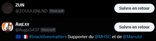 JacquesJea4r4a's tweet photo. Deux nouveaux abonnés !!! Bienvenue @ZOUUUINLND @Augu3437  🙌 https://t.co/DOp7vWWNld