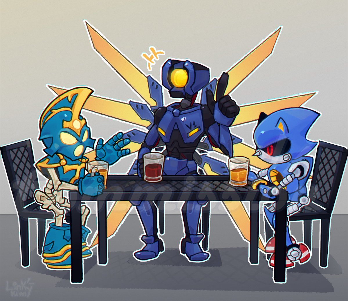Linky_Prisswi's tweet photo. Blue killing machines 

I loved working on this comm :]
#skylanders #ultrakill #metalsonic https://t.co/Hwi7TZGGFP