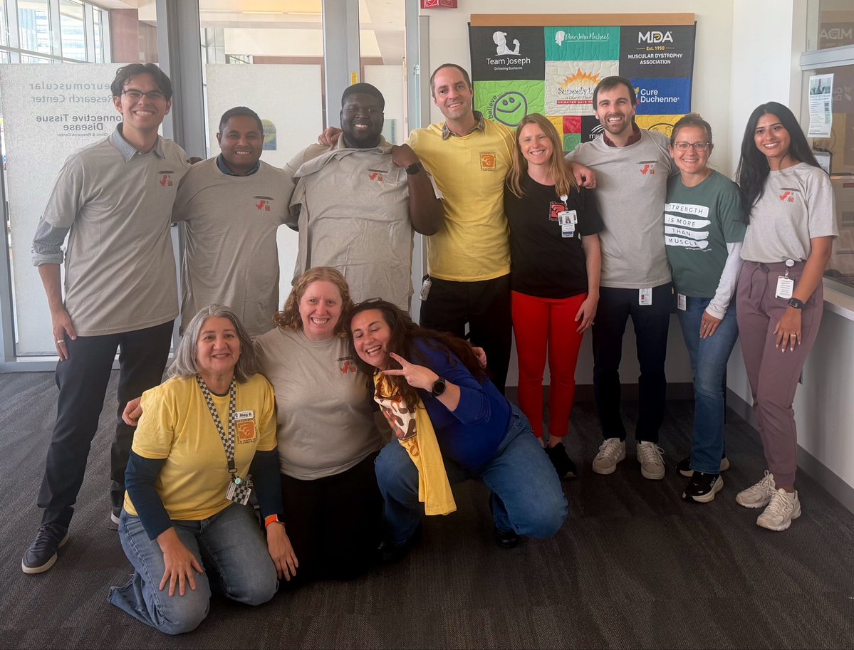 SteveChrz's tweet photo. Really proud of this crew and everything they do for our Duchenne patients and families every week. Couldn’t ask for a better team @UMassChan. 

And thanks to Fritz &amp; Friends for the reminder — strength is more than muscle. 💪

#Duchenne #DMD https://t.co/a7qWkOQ2SL