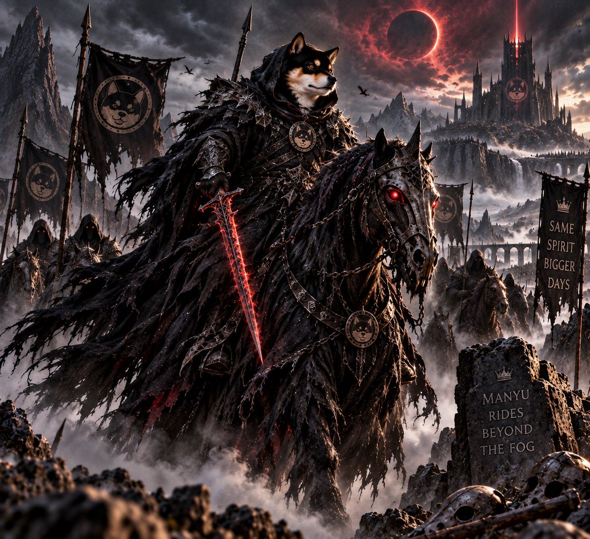 330f30's tweet photo. From the shadows, the Manyu warriors rise.⚔️

No fear. No turning back.
The final ride has begun. 🔥

$MANYU — the darkness is coming.

#ManyuArmy #Manyu #Crypto https://t.co/IFrlnAeg9P