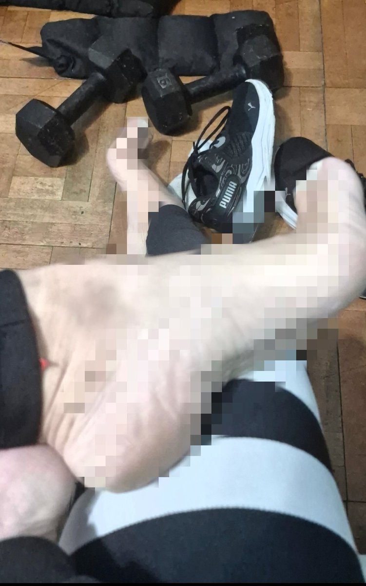 MistressTrebol's tweet photo. I just got back from the gym, and my pixelated feet demand tribute. Sweat, heat, and authority. Open your mouth, slave. You’re going to clean them, pixel by pixel. ⛓️⛓️⛓️ https://t.co/x59uppTQsh