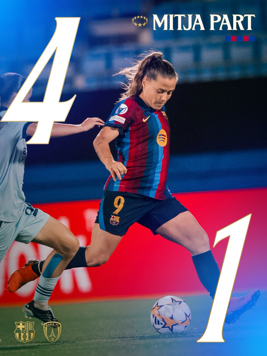 FCBfemeni's tweet photo. ⏸️ Mitja part al Johan Cruyff! https://t.co/J67D4GC22B