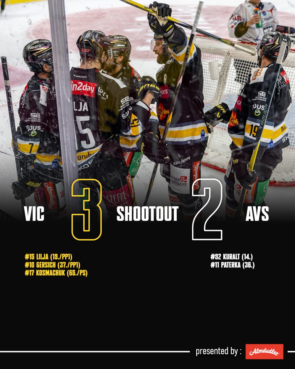 viennacapitals's tweet photo. HEIMSIEG! 🤩
Die Caps sind gegen Fehérvár weitgehend die bessere Mannschaft, hatten in der Overtime aber auch zeitweise das notwendige Glück. Im Shootout glänzten Kosmachuk, Gersich und Reideborn, um uns den Extrapunkt zu sichern. Bravo! 👏
#VIC https://t.co/MWRPtprEt6