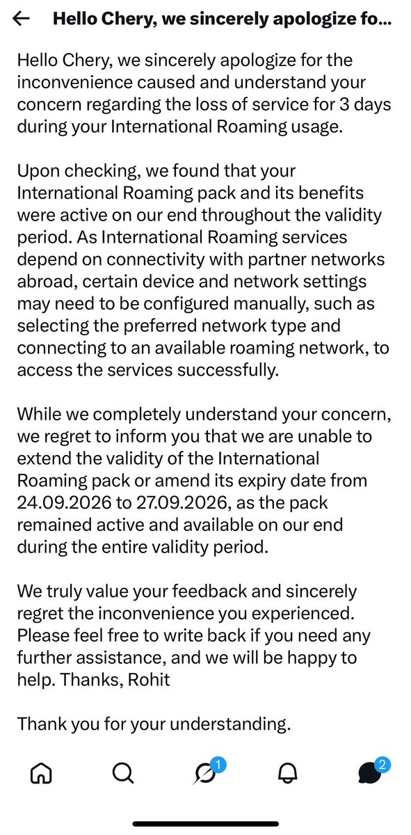 CherylJN1414's tweet photo. #consumer #action
#gaslighting
#audio #recording(s)
#four to #five #attempts
#call received from Bhupendra #Airtel
#repeated #gaslighting
with respect to #Airtel’s #international #roaming service - the service paid for was not provided the first 3 days - all recordings will be submitted 14/15/16 in seeking justice
@sandeepvarma15
@LifevsZindagi
@BharatMata100
@bhartiairtelfdn
@Airtel_Presence
@airtelindia
@GoI_MeitY @CDOT_India @_DigitalIndia @SecretaryMEITY @AshwiniVaishnaw
#bhartiairtel
#airtelpresence
#airtel
#4g
#volte
#restart