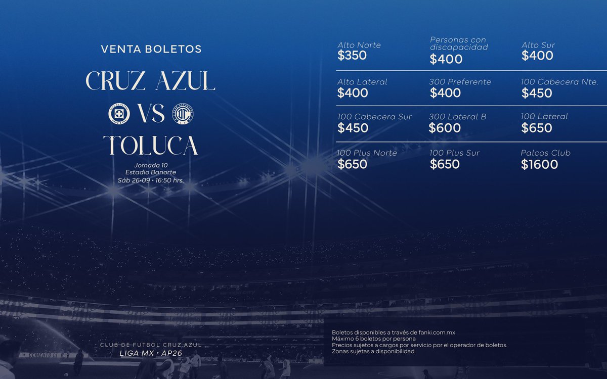 CruzAzul's tweet photo. Excelente horario para ver a La Máquina en el estadio. 💙

Nación Azul, ¡nos vemos el sábado! 

Vamos por la victoria. 

➡️ https://t.co/wQPUl9wbYc https://t.co/331XxiXnEQ