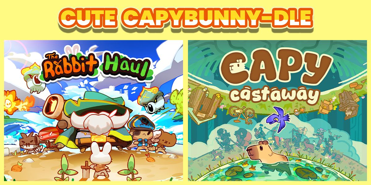 CalderaInteract's tweet photo. What do you get when you cross a Rabbit + a Capybara? A Cute CapyBunny-dle!

Join Sprout, The Trash Panda Posse, Capy, and Corvi in this cozy, cuddly bundle on Steam! 🐦‍⬛🐰
-
#️⃣ #WholesomeGames #CozyGames #IndieGames #IndieDev https://t.co/IADATiF6O9