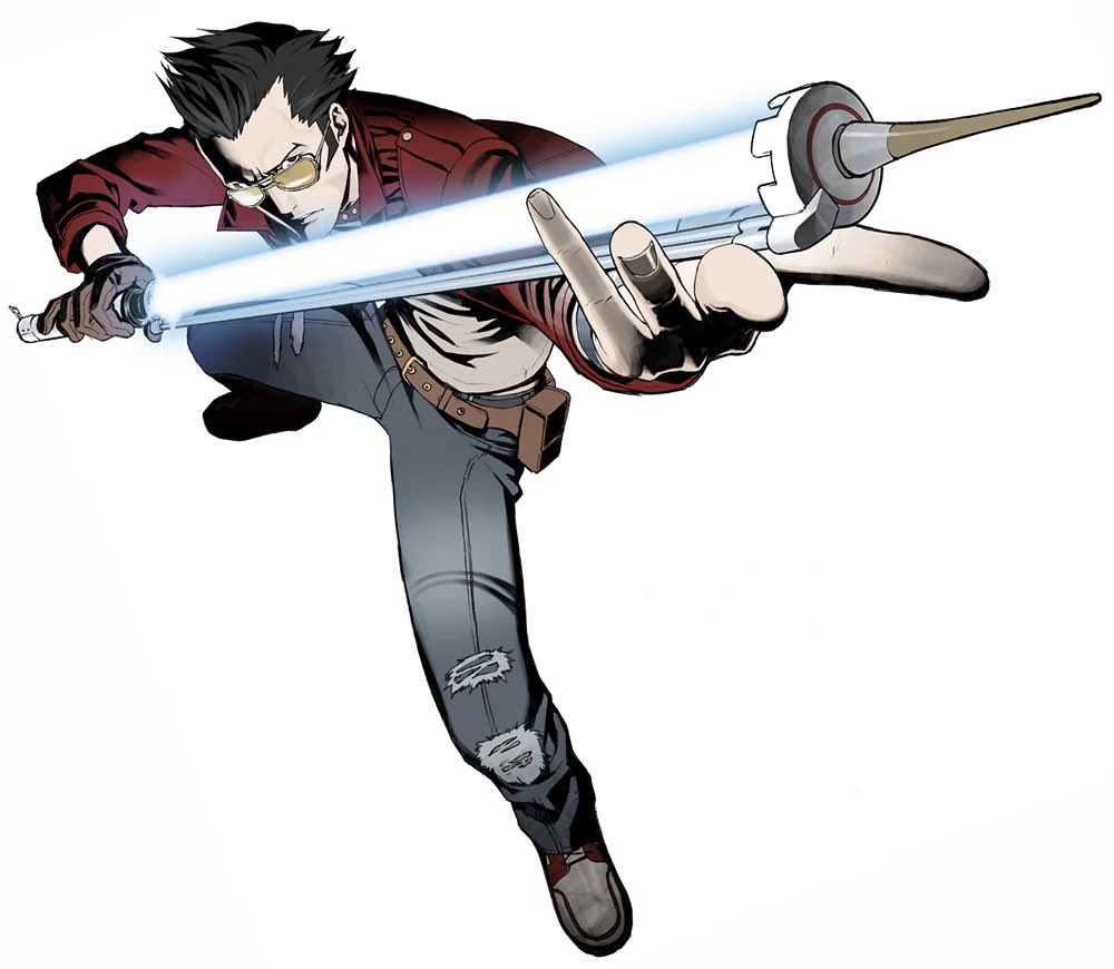 SAKEandMIYAZAKI's tweet photo. Travis Touchdown?! https://t.co/iJVfUKPay7