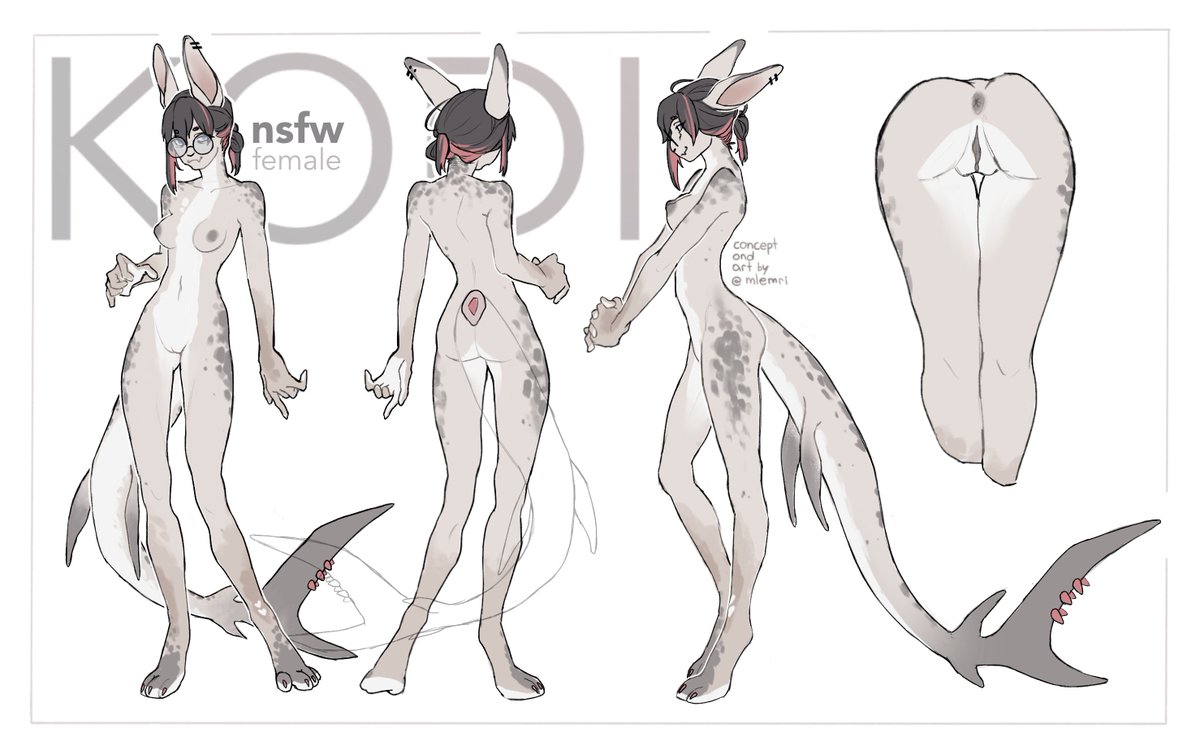 mlemriart_furry's tweet photo. and today I've brought the bare versions of Kodi! 
#oc #reflist #furry https://t.co/vEk0HVEAk0