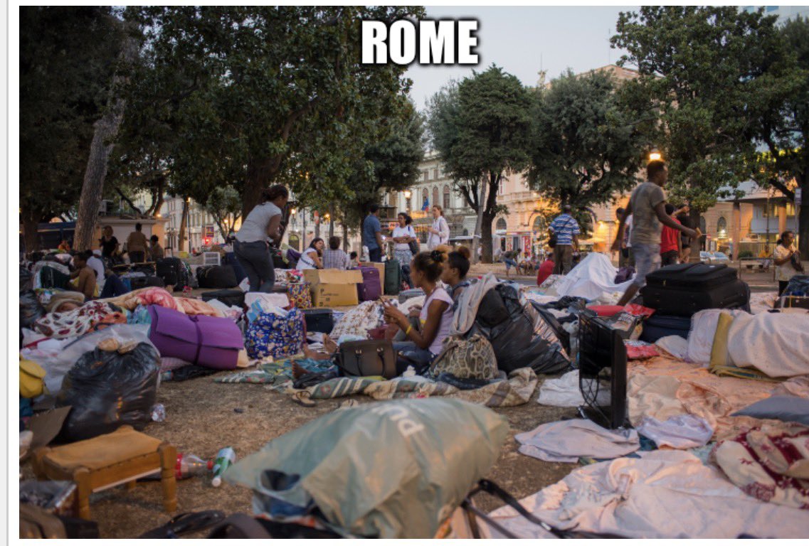 WatchdogTh96012's tweet photo. The once Great Cities of Europe have been reduced to dangerous third world slums in many areas. Paris, London, Rome & Malmo all prime examples. A blight on society, an economic disaster & a huge safety concern. EU Leftist Politicians did this. Use your vote wisely. #EUhasFallen https://t.co/NbQsz8Apkr