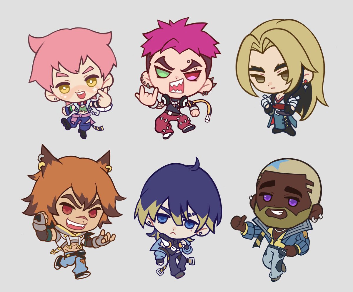 hyo_oppa's tweet photo. i was given the wonderful opportunity to draw chibis for the heartsteel boys! 💚💜❤️🧡💙💛

the team killed it with the merch, pls give it a look! 😊 https://t.co/TZVV7dgs3q