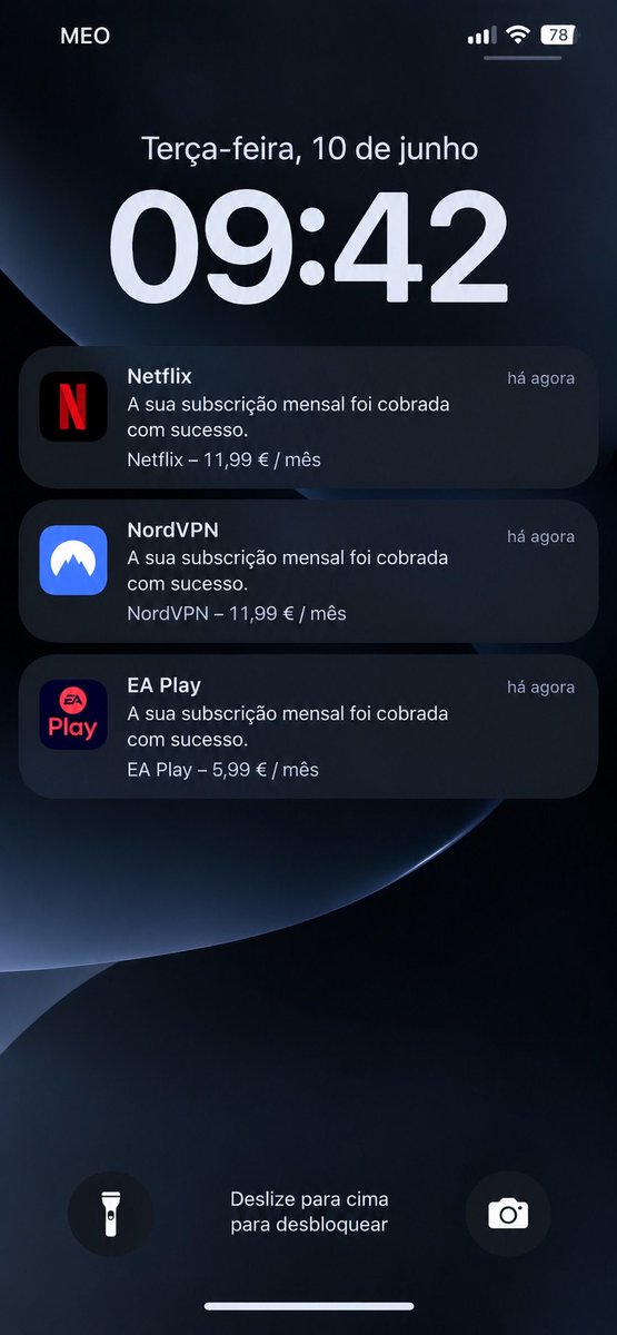 ferobecas's tweet photo. Só me lembro das subscrições que não uso quando já é demasiado tarde! 

“Depois cancelo”

No extrato bancário do mês passado tinha 1 subscrição que já nem sabia que tinha ativa.

Existe alguma app que consiga além de gerir o dinheiro que me avise destas subscrições ? https://t.co/yOLIwG3bA0