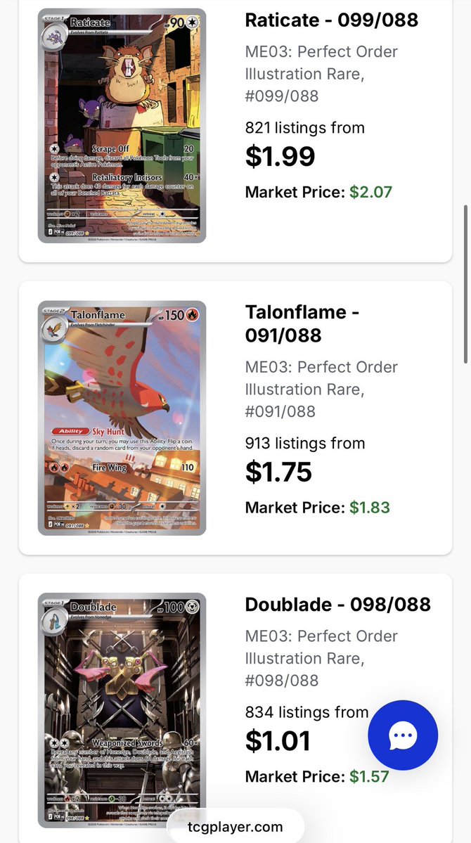 totodile_king's tweet photo. $39 gets you every Illustration Rare from Perfect Order 🫢 

I would think of this as an excellent opportunity to collect the mini 11 card master set of IR’s. https://t.co/vEJRsVC7bZ