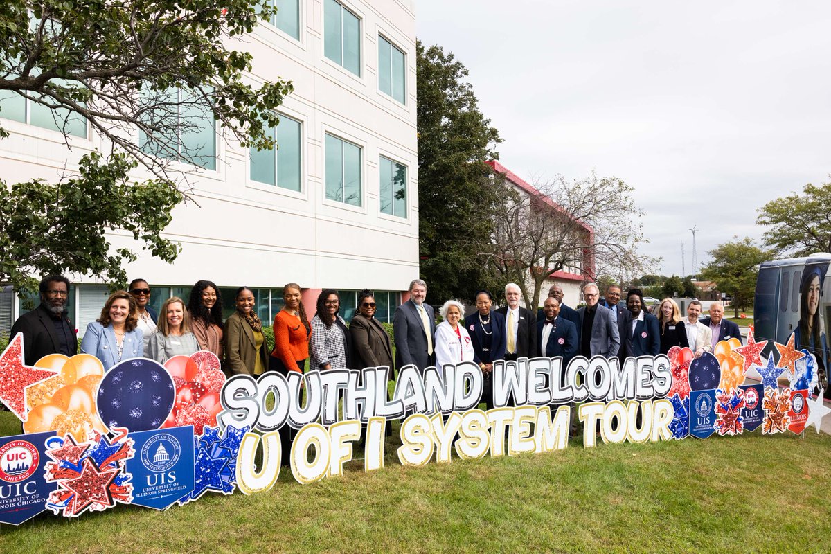 UofILSystem's tweet photo. Renowned for its extraordinary record of college acceptance and scholarship attainment, Southland College Prep (@SCPCHS) produces talent that the U of I System aims to keep in Illinois.

@RepDebbieMM also joined our tour to celebrate the school and the community it serves. https://t.co/wS4vlRwHBw