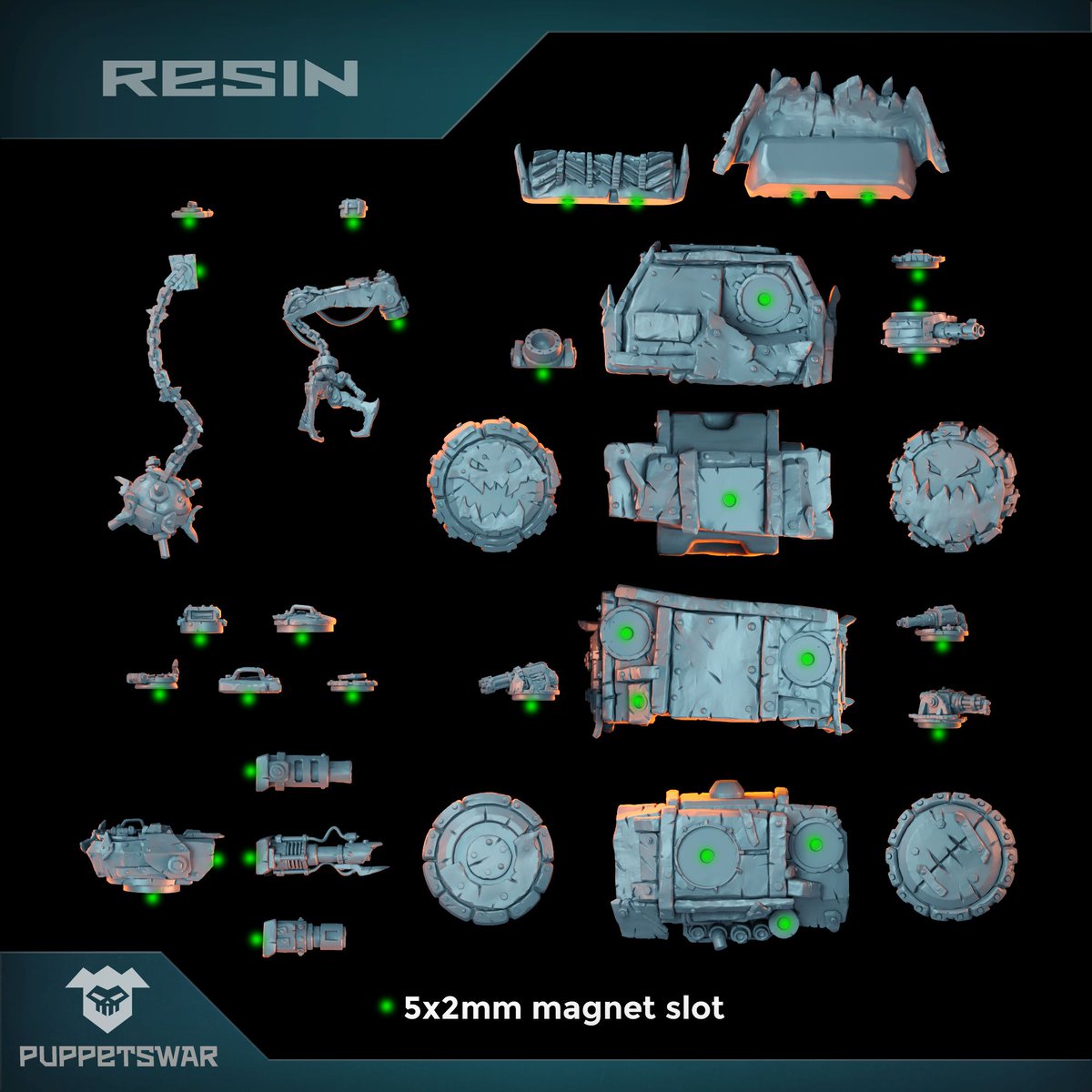 PuppetsWar's tweet photo. OPC - Orc Personnel Carrier π now available as resin product π₯
https://t.co/WVl7hR8WHC
#miniwargaming #puppetswar #wargaming #grimdark #tabletopgaming #orks https://t.co/9hhbPPV2Zl