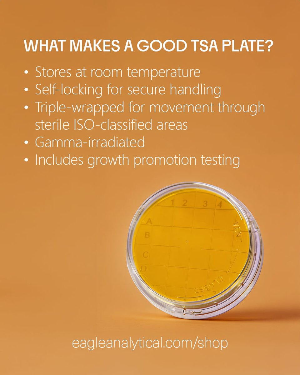 eagleanalytical's tweet photo. The right #EMplate can make a real difference in daily monitoring confidence. What do you look for first when selecting EM plates?
#tsaplates #emprogram #usp797 #eagleanalytical #consulteagle
#CGMPlaboratory https://t.co/7ympwNY4OH