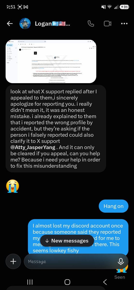 il_duce07's tweet photo. Guys I wanted to warn yall that @Ioganthef1rst may have been hacked. 2 years ago a similar situation happened to me on discord. I remembered that situation and realized this is gonna get me hacked. Yall watch out https://t.co/6Nei5L0Lfw