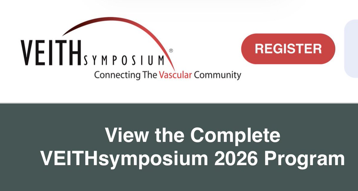 VEITHsymposium's tweet photo. Undoubtedly the “best”#VascularSurgery CME Activity. View the program then register https://t.co/CdRzZRzv1h https://t.co/qHAV2ntjxS