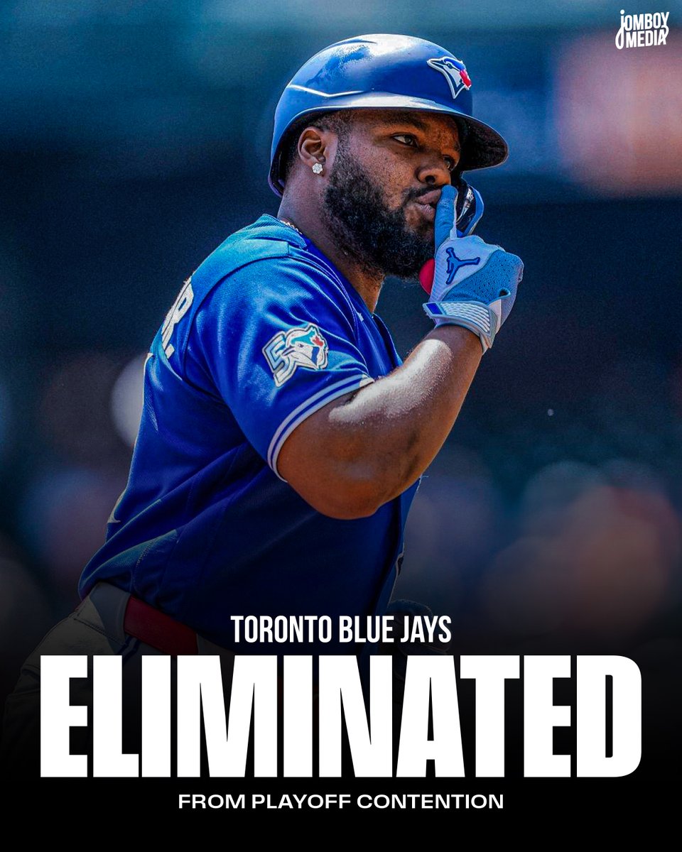 TalkinBaseball_'s tweet photo. The defending American League champion Toronto Blue Jays will not be returning to the postseason this year https://t.co/W1cdayiTGi