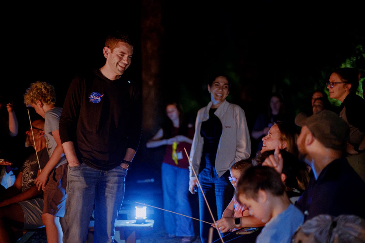 rebeccaperrotto's tweet photo. Last week at Space Camp was Asteroid Scholarship week.

Jared showed up at s’mores night. The kids were stunned. Their smiles said it all.

Days before Liv passed, he asked how she wanted to be remembered. They came up with this: pediatric cancer survivors who love space the way she did.

He generously funded it. I spent the week with those families. My heart was full and hurting at the same time. I missed her every second. @rookisaacman