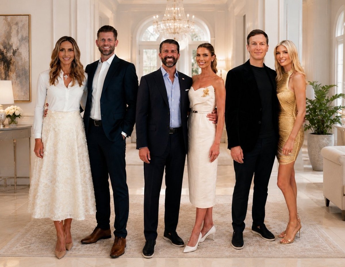 TrumpJrTM's tweet photo. A beautiful evening, good company, and moments worth remembering. ✨🤍
Together is always the best place to be. 🥂

#EricTrump #DonaldTrumpJr #LaraTrump #BettinaTrump https://t.co/u63rENUUgl