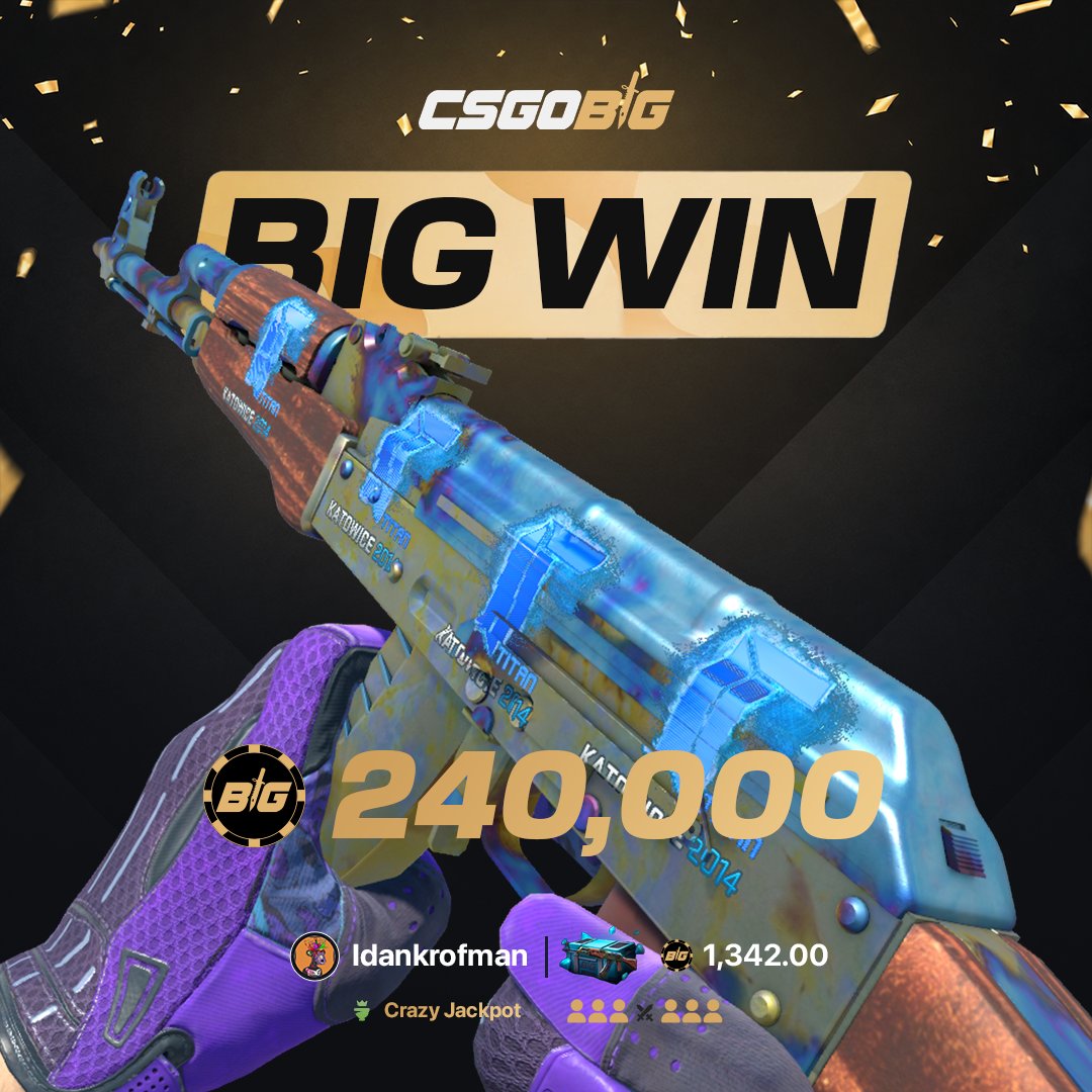 csgobig's tweet photo. you really don’t see this every day… unless you’re playing on BIG 

what would you even do with all these coins? 👀

RT + follow for a chance to win $100 💸