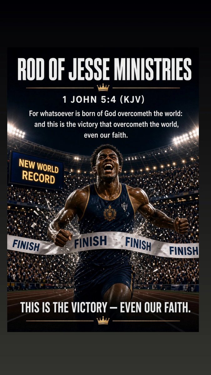 MinistryRod's tweet photo. 1 John 5:4 (KJV) 4 For whatsoever is born of God overcometh the world: and this is the victory that overcometh the world, even our faith. https://t.co/NVXEyPQF47