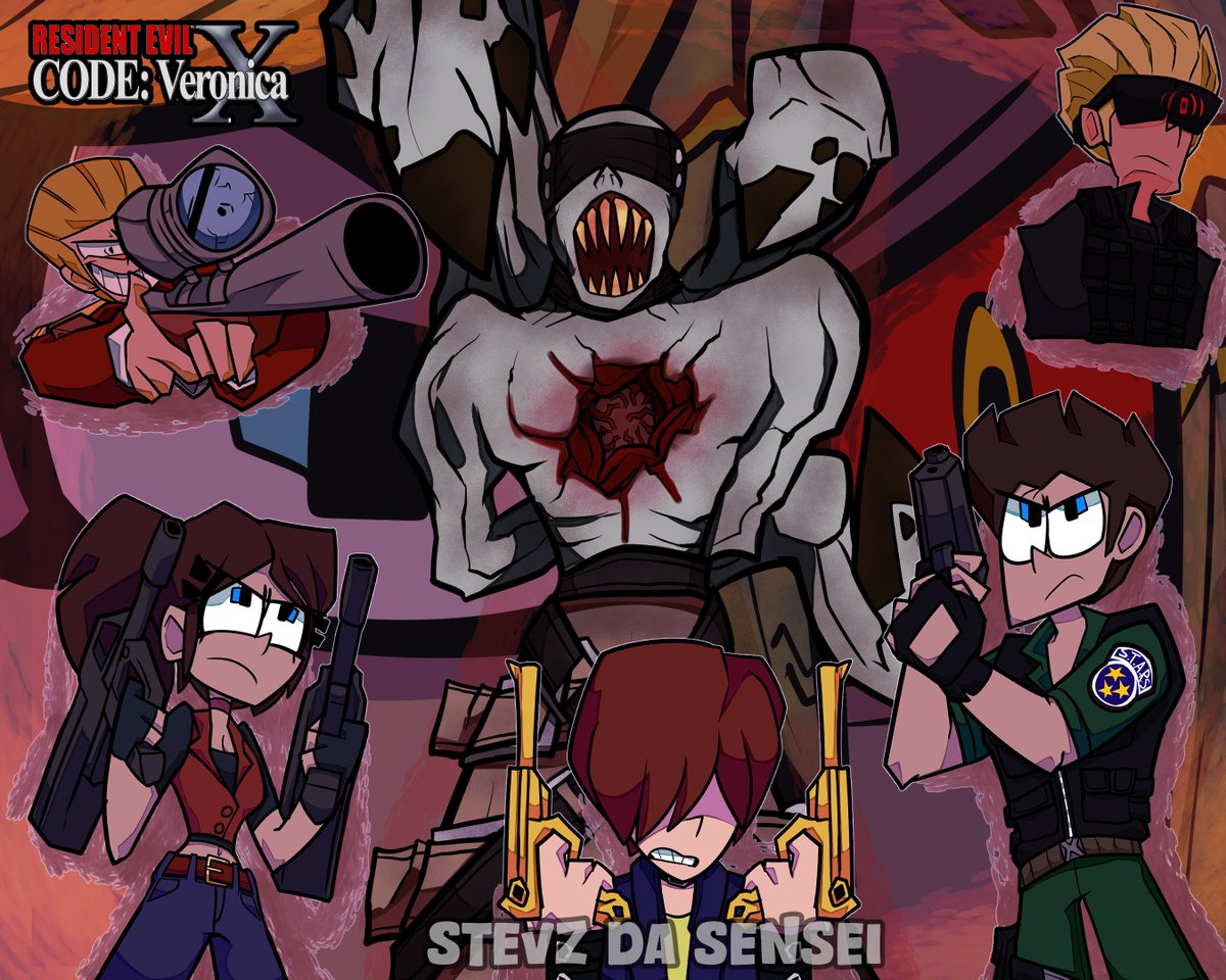 StevzDaSensei's tweet photo. Resident Evil Code Veronica Fanart
I Finished the OG ver., excited for the remake!
#art #cartoon #drawing #fanart #capcom #residentevil #residentevilcodeveronica #recvx #claireredfield #chrisredfield #steveburnside #albertwesker #alfredashford #alexiaashford #residentevilfanart https://t.co/KY30ZzUgv0